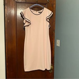 Tommy Hilfiger Ruffle Sleeve Dress in Blush
